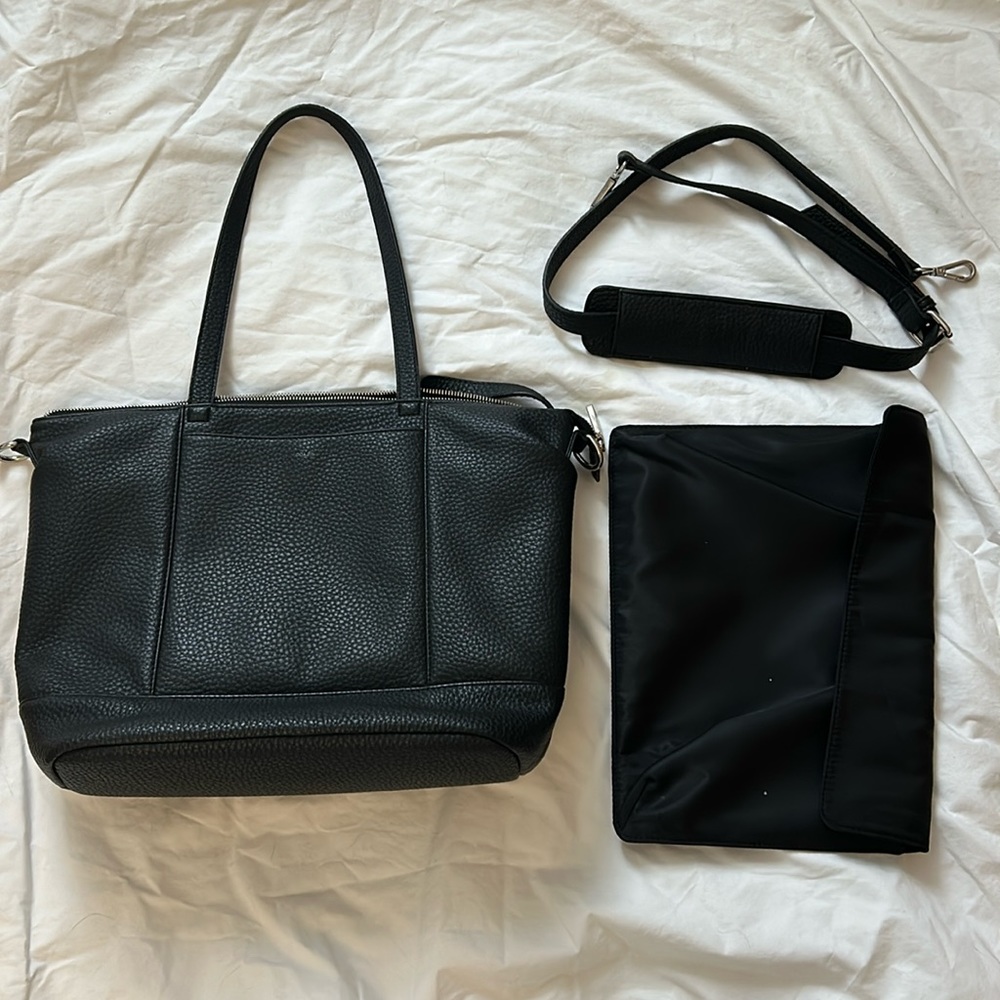 Colab vegan leather laptop bag.